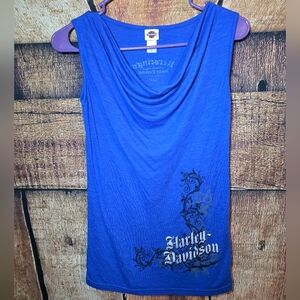 Harley-Davidson Women's Vibrant Blue Tank Top